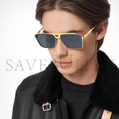 LOUIS VUITTON 1.1 EVIDENCE METAL SQUARE SUNGLASSES Z1584U